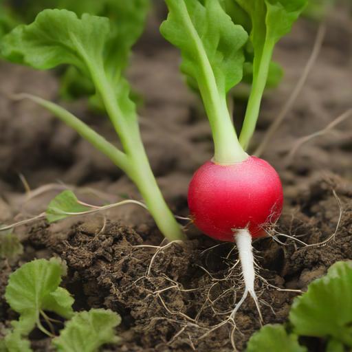 Radish Seeds – Cherry Belle Garden Seeds From Back Home Seed. Radish Growing In Vegetable Garden