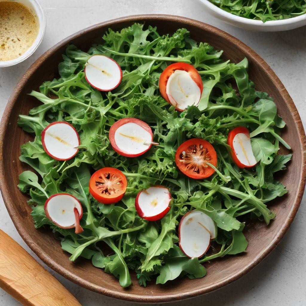 Fresh Arugula Salad - Vegetable Garden Harvest