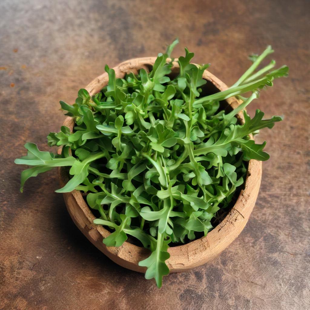 Fresh Arugula Harvest In a Bowl