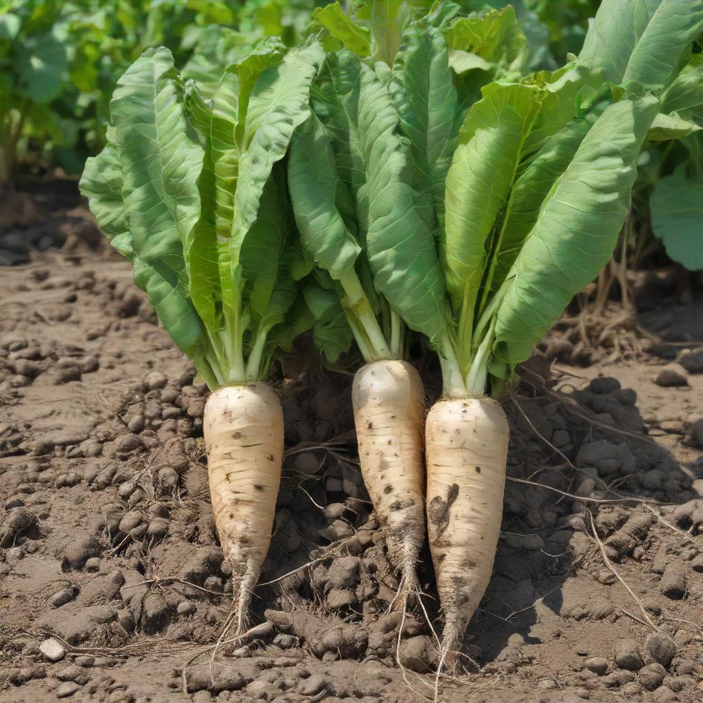 Sugar Beets Growing In Vegetable Garden