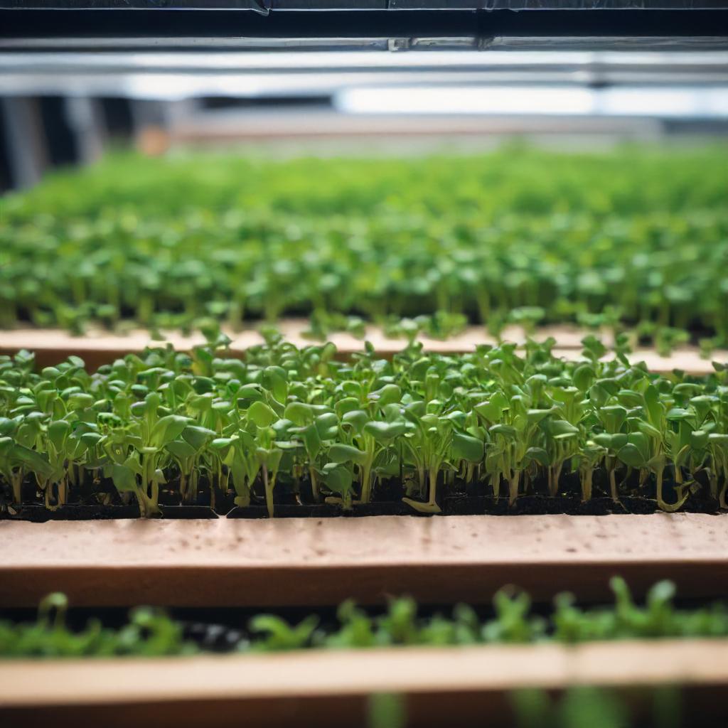 Microgreen Seedlings Growing