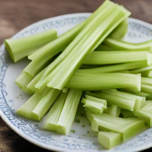 Fresh Cut Harvested Golden Self Blanching Celery