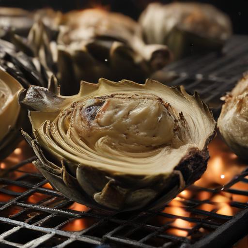 Grilled Green Globe Artichoke Harvest