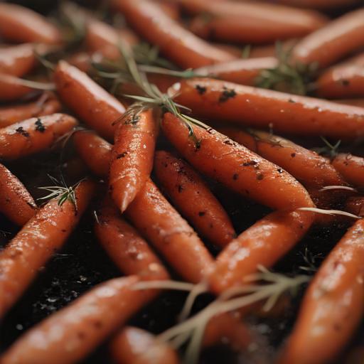 Little Fingers Baby Carrots Growing in Vegetable Garden