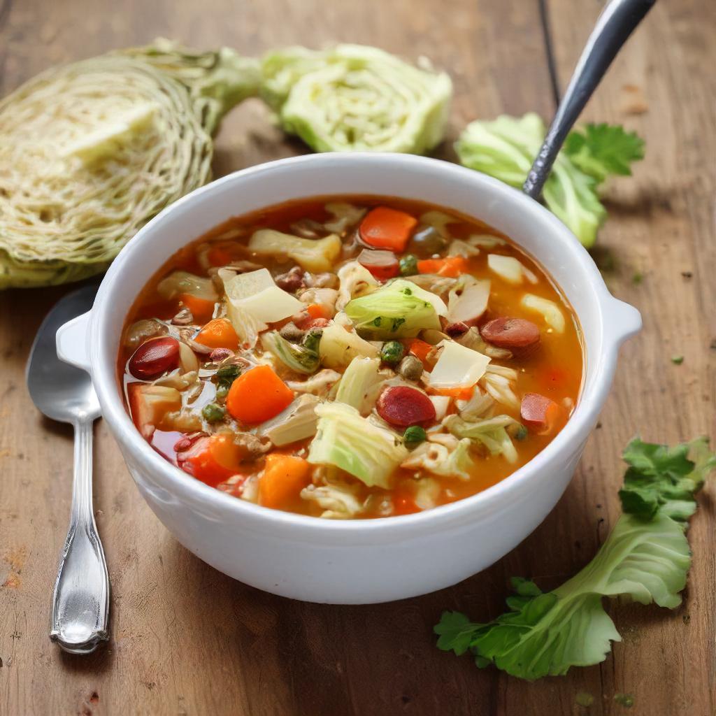 Freshly Harvested Cabbage Soup